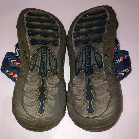 Skechers Womens Size 10 Reggae Zig Zag Swag Open Toe Slip On Sports Sandals - Picture 9 of 9